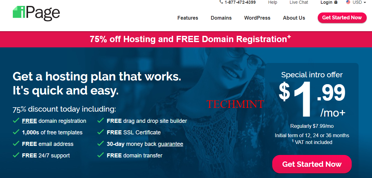 Build Your Website with a Free Domain Name iPage Web Hosting