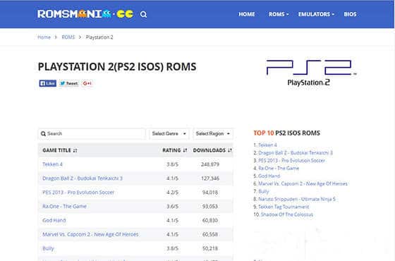  Roms Mania PS2 Games