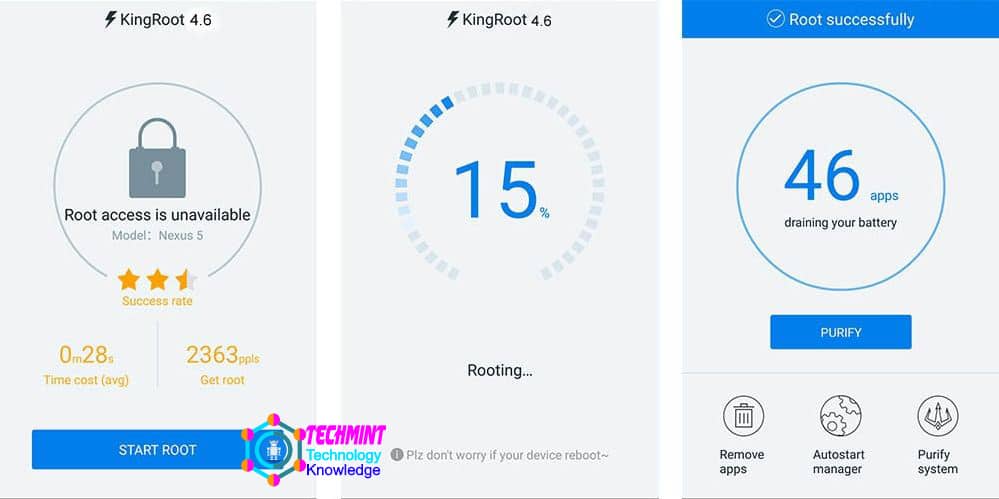 Root Android without a PC with KingRoot