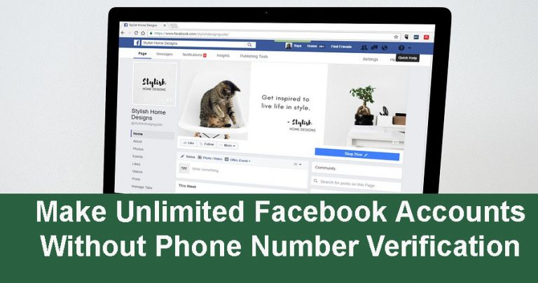 Make Unlimited Facebook Accounts Without Phone Number