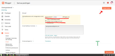 blogger email settings 