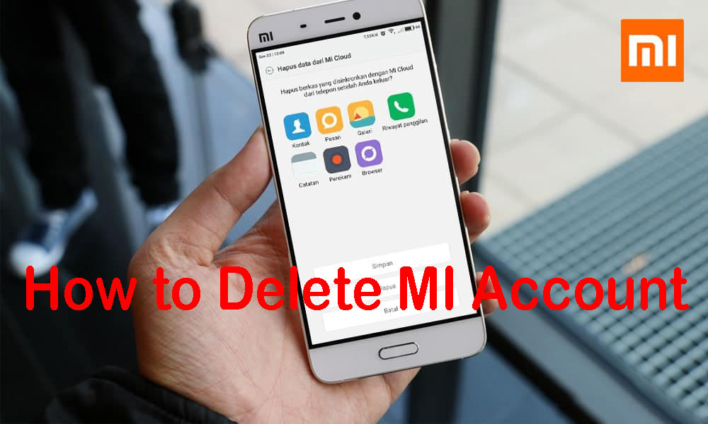 How to Delete MI Account