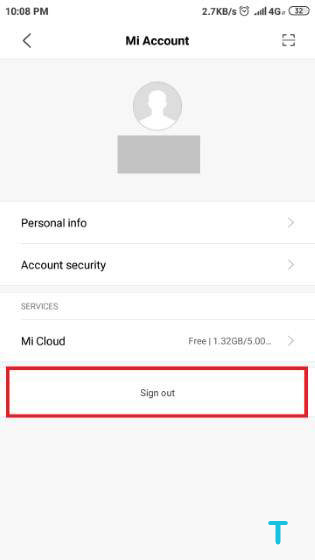 How to Delete a Mi Account 2