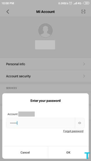 How to Delete a Mi Account 4