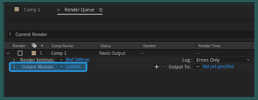 Configure Output Settings