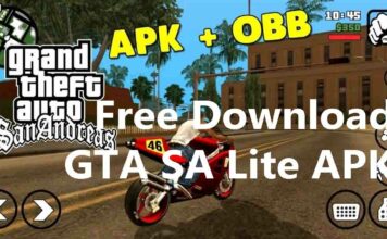 Free Download GTA SA Lite APK For Android [Mod+OBB]