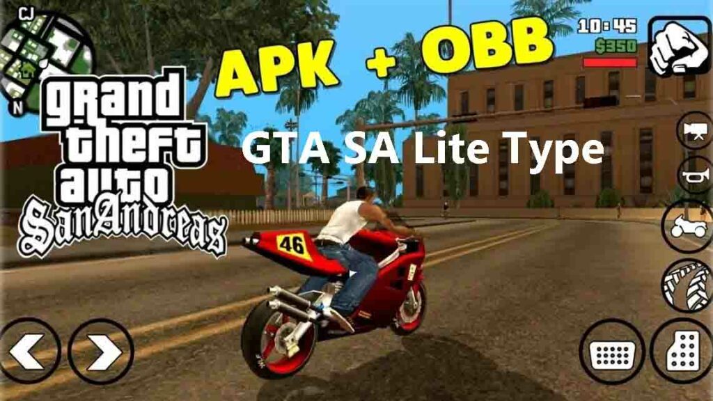 Free Download GTA SA Lite APK For Android [Mod+OBB]