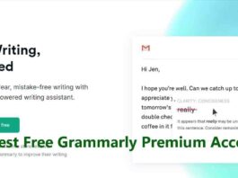 Latest Free Grammarly Premium Account
