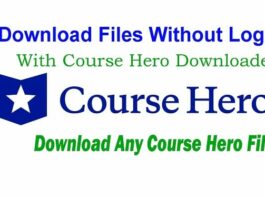 Download Files Without Login With Course Hero Downloader