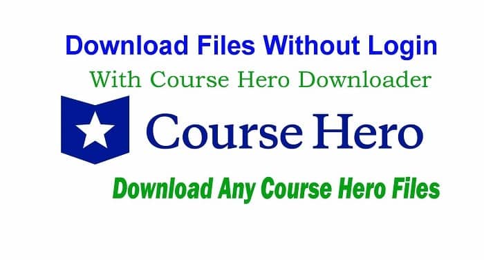 Download Files Without Login With Course Hero Downloader
