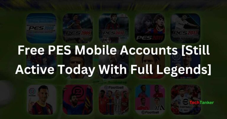 Free PES Mobile Accounts [Still Active Today With Full Legends]