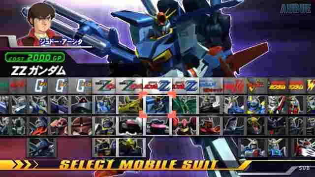 Gundam Vs Gundam Next Plus PPSSPP
