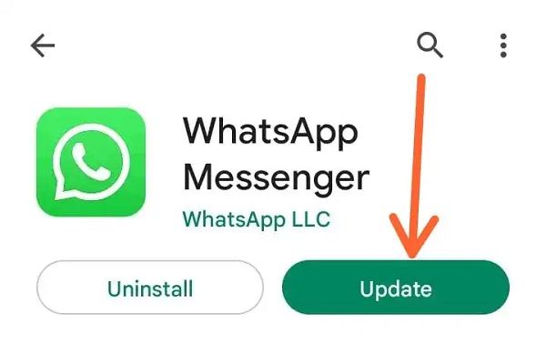 Update the WhatsApp application