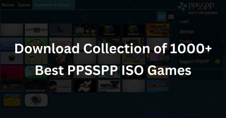 Download Collection of 1000+ Best PPSSPP ISO Games