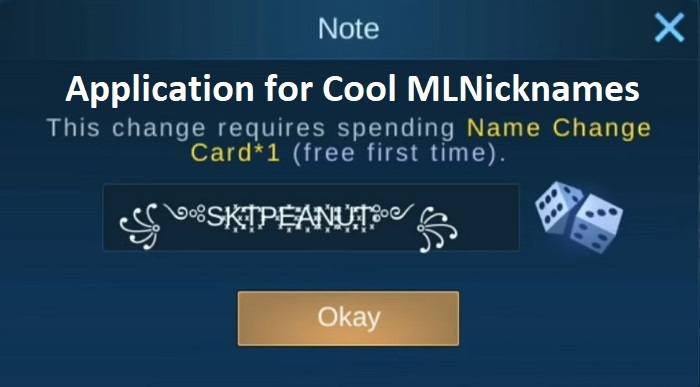 Application for Cool and Unique Mobile Legend Nicknames