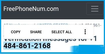 Copy Foreign Number