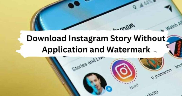 Download Instagram Story Without Application and Watermark