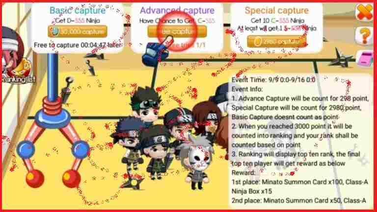 Features of Ninja Heroes Free Accounts