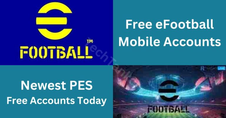 Free eFootball Mobile Accounts Newest PES Free Accounts Today