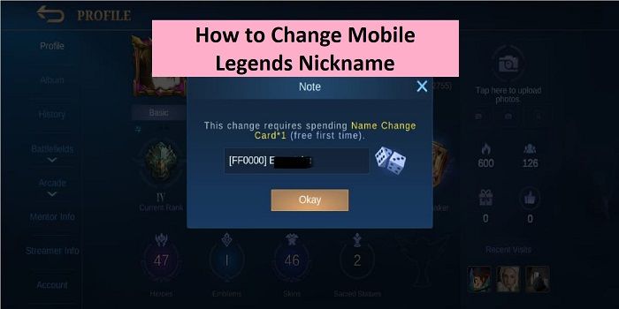 How to Change Mobile Legends Nickname