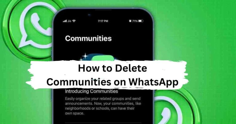How to Delete Communities on WhatsApp