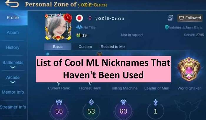 List of Cool ML Nicknames That Haven't Been Used