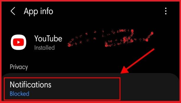 Turn off YouTube notifications from your cellphone settings