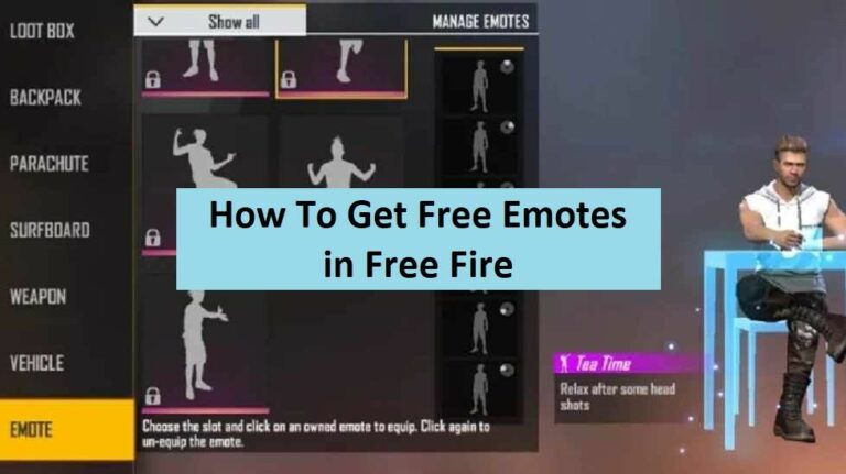 How To Get Free Emotes in Free Fire